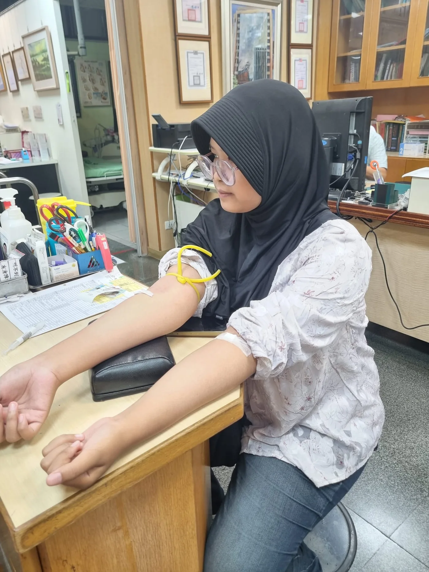 Pemeriksaan kesehatan peserta